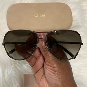 Chloe CE100SL 700 Gradiant Aviator Sunglasses